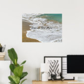 Custom Caribbean Beach Poster (Heimbüro)