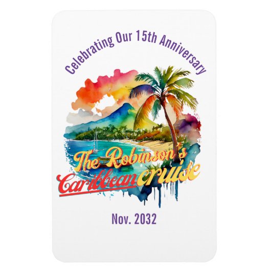 Custom CARIBBEAN CRUISE Door | Beibehalten Magnet (Vertikal)