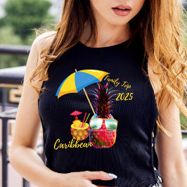 Custom Caribbean Cruise Family Trip 2025 T-Shirt