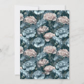 Custom Carnation Accent Teen Birthday Einladung (Rückseite)