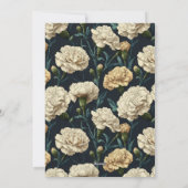 Custom Carnation Fantasy 1St Birthday Einladung (Rückseite)