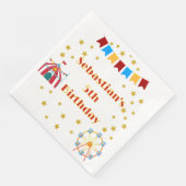 Custom Carnival Themed Geburtstagsparty Serviette (Ecke)