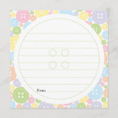 Custom Carol | Als Button Niedlich | Ratenkarte Hinweiskarte (Rückseite)