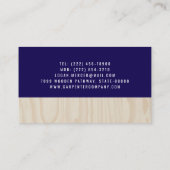 Custom Carpentry & Construction Contractor Visitenkarte (Rückseite)