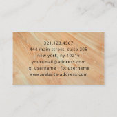 Custom Carpentry Handyman Wood Tools Modern Visitenkarte (Rückseite)