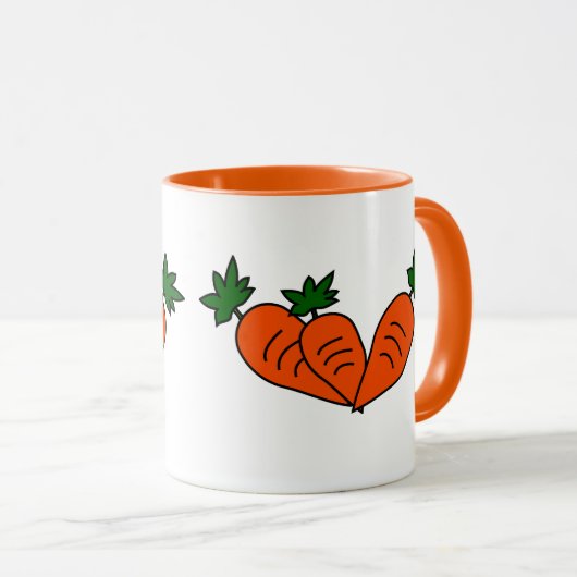 Custom Carrot Tasse (VorderseiteRechts)