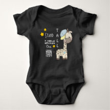 Custom Cartoon Baby Boy Giraffe Baby Bodysuit