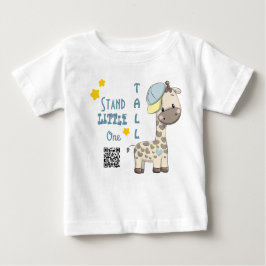 Custom Cartoon Baby Boy Giraffe Baby T-shirt