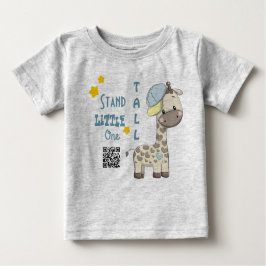 Custom Cartoon Baby Boy Giraffe Baby T-shirt