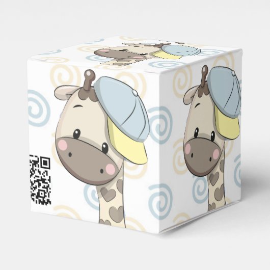 Custom Cartoon Baby Boy Giraffe Geschenkschachtel (Vorderseite)