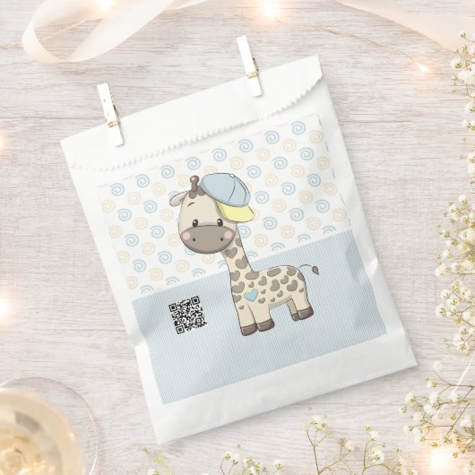 Custom Cartoon Baby Boy Giraffe Geschenktütchen (Ausgeschnitten)