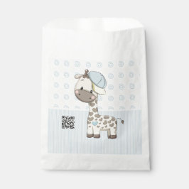 Custom Cartoon Baby Boy Giraffe Geschenktütchen