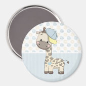 Custom Cartoon Baby Boy Giraffe Magnet (Vorderseite/Rückseite)