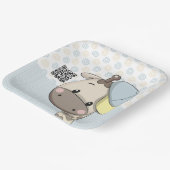 Custom Cartoon Baby Boy Giraffe Paper Teller (Gewinkelt)