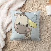 Custom Cartoon Baby Boy Giraffe Throw Kissen (Decke)