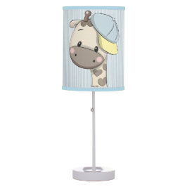 Custom Cartoon Baby Boy Giraffe Tischlampe