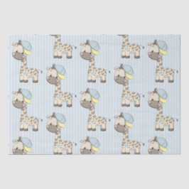 Custom Cartoon Baby Boy Giraffe Tissue Paper Seidenpapier