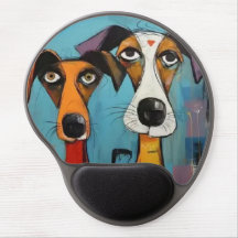 Custom Cartoon Dog Gel Mouse Pad