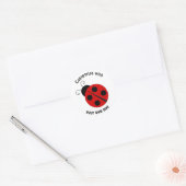 Custom Cartoon Ladybug Runder Aufkleber (Umschlag)
