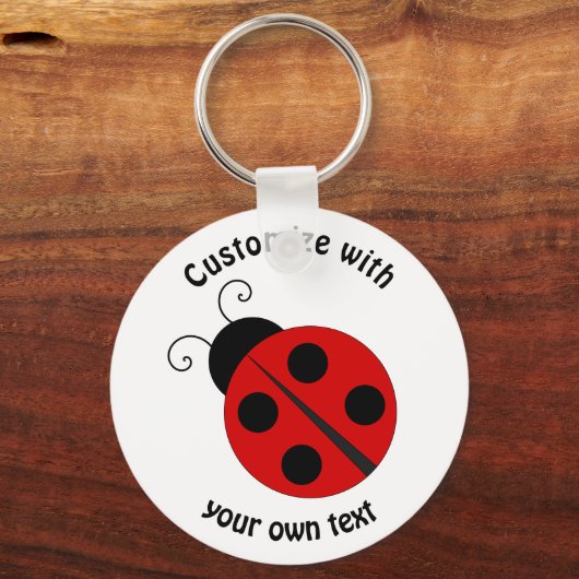 Custom Cartoon Ladybug Schlüsselanhänger (Vorderseite)
