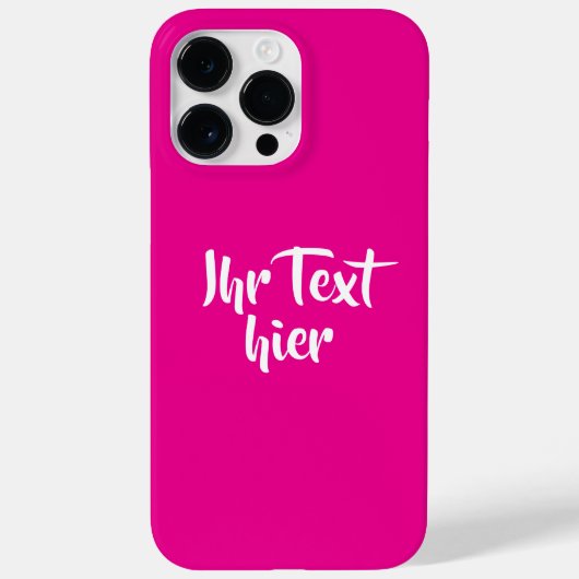 Custom Case-Mate iPhone 14 Pro Max Hüllen Mit Text (Rückseite)