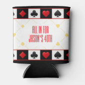 Custom Casino Drink Cooler, Poker Spielkarten Dosenkühler (Vorderseite)