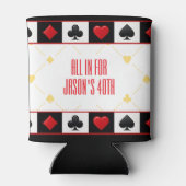 Custom Casino Drink Cooler, Poker Spielkarten Dosenkühler (Rückseite)