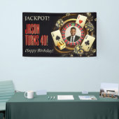Custom Casino Party Banner, Vegas Party Foto Banner (Messeveranstaltung)