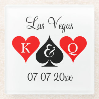 Custom Casino Poker Las Vegas Hochzeit Untersetzer