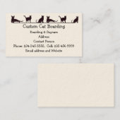 Custom Cat Boarding Daycare Visitenkarte (Vorne/Hinten)
