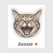 Custom Cat Face Sticker - Funny Personalisiertes F (Blatt)