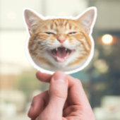 Custom Cat Face Sticker - Personalisiertes Pet-Fot