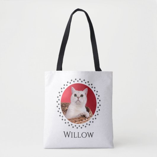 Custom Cat Foto Bag - Personalisiertes Haustierges Tasche (Vorderseite)