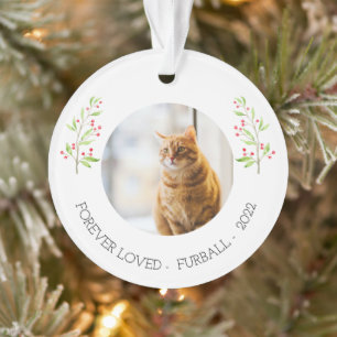 Custom Cat Foto Memorial Weihnachtsgeschenk Orname Ornament
