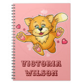 Custom Cat Foto Notebook Notizblock (Vorderseite)