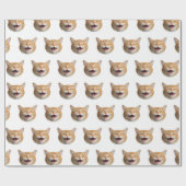 Custom Cat Foto Personalisiert Gift Wrap Geschenkpapier (Flach)