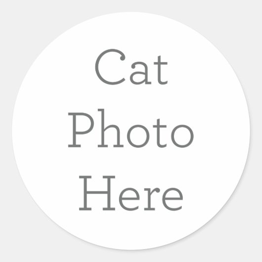 Custom Cat Foto Sticker Geschenk (Vorderseite)