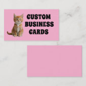 CUSTOM CAT-GESCHÄFTSKARTEN VISITENKARTE (Vorne/Hinten)