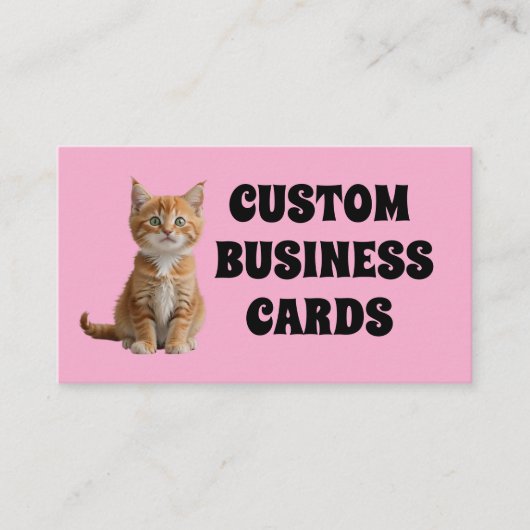 CUSTOM CAT-GESCHÄFTSKARTEN VISITENKARTE (Vorderseite)