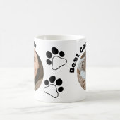 Custom Cat Lover Mug with 2 Photos & Names  Kaffeetasse (Mittel)