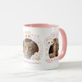 Custom Cat Lover Mug with 3 Photos | Personalized  Tasse (VorderseiteRechts)