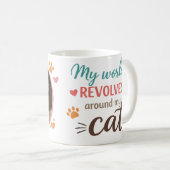 Custom Cat Lover Photo Mug  Kaffeetasse (VorderseiteRechts)