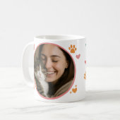 Custom Cat Lover Photo Mug  Kaffeetasse (Vorderseite Links)