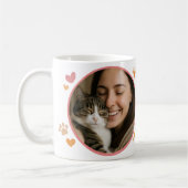 Custom Cat Lover Photo Mug  Kaffeetasse (Links)
