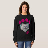 Custom Cat Lover Sweatshirt - Benutzerdefiniertes  (Vorne ganz)