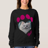 Custom Cat Lover Sweatshirt - Benutzerdefiniertes  (Vorderseite)