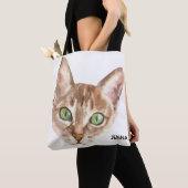 Custom Cat Mama Foto Bag, Personalisiert Cat Lover Tasche (Von Nahem)