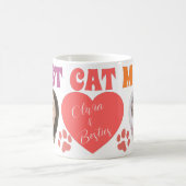 Custom Cat Mom Photo Mug Kaffeetasse (Mittel)