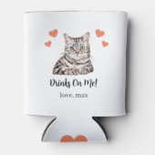 Custom Cat Pet Wedding Can Cooler Dosenkühler (Vorderseite)