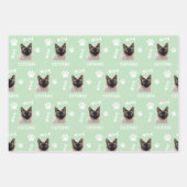 Custom Cat Pet with Photo & Name Geschenkpapier Set (Vorderseite)
